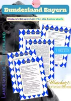 anteprima - Esercizi - BAVIERA – Bundesland Bayern – Landeskunde und Textverständnis TEDESCO QCER B1 - Pagina di copertina