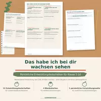 Vorschau - Arbeitsblätter - Das habe ich bei dir wachsen sehen - Persönliche Entwicklungsbotschaften - Deckblatt