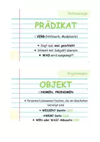 Vorschau - Poster - Satzglieder mit Flashcards unterscheiden lernen - Seite 1