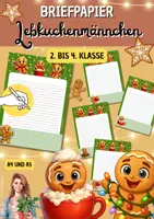 Vorschau - Anderer Materialtyp - Briefpapier Weihnachten | Niedliche Lebkuchenmännchen | Klasse 2–4 - Deckblatt