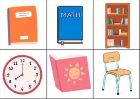 Aperçu - Cartes / Images - Flashcards - Matériel scolaire - P1 - Page 2