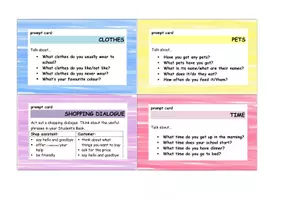 Vorschau - Spiele - Prompt cards for the 1st form - Seite 3