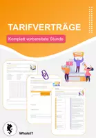 Vorschau - Arbeitsblätter - Tarifverträge - Komplett vorbereitete Stunde - Wirtschaft - Deckblatt