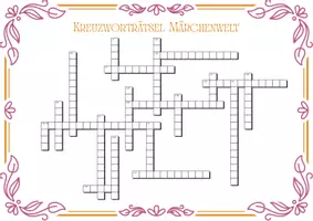 anteprima - Quiz - CRUCIAVERBA FIABE Kreuzworträtsel MÄRCHENWELT und Lesetext in TEDESCO - Pagina 3