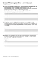 Vorschau - Arbeitsblätter - Lineare Gleichungssysteme Klasse 9 Gratis - Seite 1