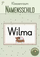 Vorschau - Poster - Klassenraum Namensschilder Dackel - Deckblatt