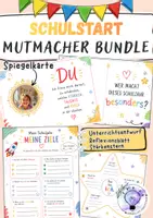 Vorschau - Arbeitsblätter - Schulstart & Soziales Lernen: Mutmacher zur Stärkung von Selbstbewusstsein und Stärken - Spiegelkarte - Grundschule Klasse 1-4 - Deckblatt