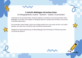 Vorschau - Arbeitsblätter - Bildfolgen ordnen mit echten Fotos - Seite 1