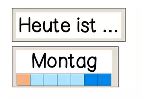 Vorschau - Poster - Tafelmaterial zur Visualisierung des Datums - Seite 1