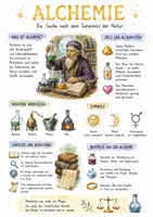 Vorschau - Arbeitsblätter - Lernplakat + Arbeitsblätter zum Thema "Alchemie" + Lösung & MP3 + Mindmap + Infografik - Deckblatt