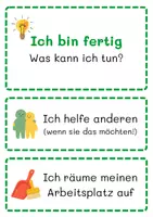 Vorschau - Aufgabenkarten - Ich bin fertig-was kann ich tun - Seite 1