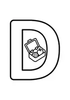 Vorschau - Mal- und Bastelvorlagen - Ausmalbilder zu Anlautrap - Buchstabeneinführung - Seite 2