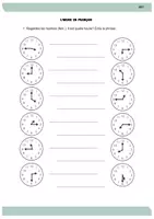 Vorschau - Arbeitsblätter - Les heures - Übungen & Partnerarbeit - Seite 1