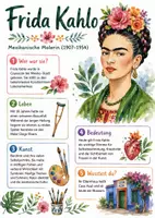 Vorschau - Arbeitsblätter - Lernposter + AB mit Fragen zum Thema "Frida Kahlo" + Lösungsblatt + Mindmap + Infografik - Deckblatt