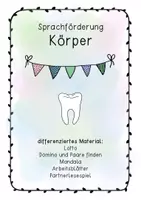 Vorschau - Arbeitsblätter - Sprachförderung Körper - Deckblatt