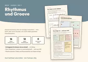 Vorschau - Unterrichtsreihen - Rhythmus und Groove – Musik Klasse 5/6 - Deckblatt