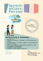 Vorschau - Arbeitsblätter - Ferien im passé composé | Speeddating - Seite 1