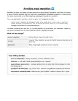 Vorschau - Arbeitsblätter - Avoiding word repetition | Writing Skills B2 | Oberstufe - Deckblatt