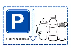 Vorschau - Anderer Materialtyp - Flaschenparkplatz - Parkplatz für Getränke - Organisation im Klassenzimmer - Deckblatt