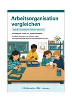 Vorschau - Arbeitsblätter - Sachunterricht Klasse 3–4: Arbeitsorganisation vergleichen – Teil 5 von 7 - Deckblatt