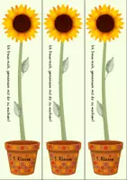 Vorschau - Mal- und Bastelvorlagen - Schulstart Geschenk - Sonnenblume - Growth mindset - Seite 1