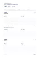 Vorschau - Test - Test · Terme multiplizieren und dividieren · Test A und B in zwei Stufen mit Lösungen und Notenschlüssel - Seite 1