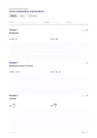 Vorschau - Test - Test · Terme multiplizieren und dividieren · Test A und B in zwei Stufen mit Lösungen und Notenschlüssel - Seite 3
