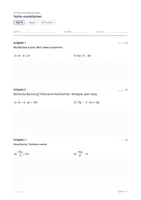 Vorschau - Test - Test - Terme vereinfachen - Test A und B in zwei Stufen - Seite 1