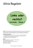 Vorschau - Arbeitsblätter - Hände hoch!, aus: Links oder rechts, Vorschule, Klasse 1 - Deckblatt