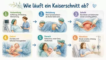 Vorschau - Arbeitsblätter - Lernposter + Arbeitsblätter zum Thema "Wie geht eine Geburt durch Kaiserschnitt?" + Lösung & MP3 + Mindmap + Infografik - Seite 2