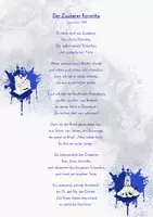 Vorschau - Stundenentwürfe - Der Zauberer Korinthe - Gedicht für die 3./4. Klasse - Deckblatt
