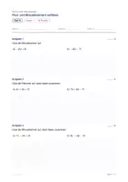 Vorschau - Test - Test - Plus- und Minusklammern auflösen - Test A und B in zwei Stufen - Seite 1