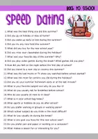 Vorschau - Arbeitsblätter - Speed Dating Back to School - Schulbeginn: 24 Sprechkarten für den Englischunterricht (A2) - Seite 1
