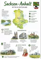 Vorschau - Arbeitsblätter - Lernposter + Arbeitsblätter zum Thema "Sachsen-Anhalt" + Lösung & MP3 + Mindmap + Infografik - Deckblatt
