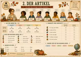Vorschau - Arbeitsblätter - VKL mit Herz: Länder_Artikel_Zahlen DAZ - Seite 2