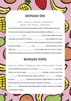 anteprima - Esercizi - Lessico Fondamentale Tedesco FRUTTA E VERDURA Alltagsdeutsch DaF A1 - Pagina 1