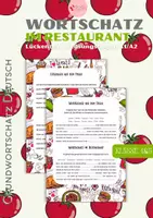 anteprima - Esercizi - Lessico Fondamentale Tedesco AL RISTORANTE Alltagsdeutsch DaF A1 - Pagina di copertina