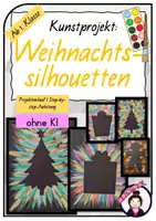 Vorschau - Stundenentwürfe - Kunst WEIHNACHTEN: Weihnachtssilhouetten - Deckblatt