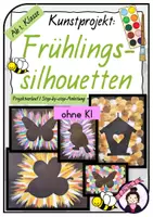 Vorschau - Stundenentwürfe - Kunst im FRÜHLING: Frühlingssilhouetten - Deckblatt