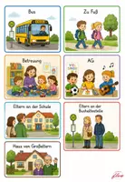 Vorschau - Bildkarten - Ranzenbilder für Erstklässler - Wo muss ich nach der Schule hin? - Seite 1