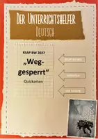 Vorschau - Quiz - Grit Poppe - "Weggesperrt" - Quizkärtchen zur Lektüre - Deckblatt