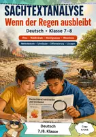 Vorschau - Arbeitsblätter - Sachtextanalyse Hitze Klasse 7 8 - Deckblatt