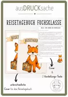Vorschau - Anderer Materialtyp - Reisetagebuch Fuchsklasse/Klassentier - Deckblatt