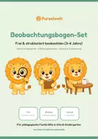 Vorschau - Arbeitsblätter - Beobachtungsbögen Kita Ü3 – 33 Seiten - Deckblatt