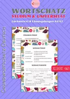 anteprima - Esercizi - Lessico Fondamentale Tedesco ALL’ UNIVERSITÀ Alltagsdeutsch DaF A1 - Pagina di copertina