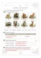 Vorschau - Arbeitsblätter - Tiere des Waldes – Arbeitsblätter Biologie 5./6. Klasse mit Lösungen - Seite 3