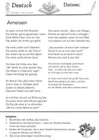 Vorschau - Mal- und Bastelvorlagen - Lustige Tiergedichte Übungen - Seite 1