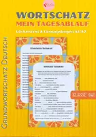 anteprima - Esercizi - Lessico Fondamentale Tedesco LA GIORNATA Alltagsdeutsch DaF A1 - Pagina di copertina
