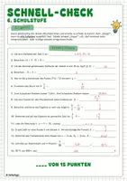 Vorschau - Arbeitsblätter - Schulstart Mathematik - Check (6. Schulstufe) - Seite 1