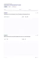 Vorschau - Test - Test - Faktorisieren mit binomischen Formeln - Test A und B in zwei Stufen - Seite 3